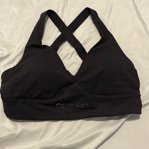 Calvin Klein black medium-impact sports bra(BRAND NEW) - Picture 1 of 3